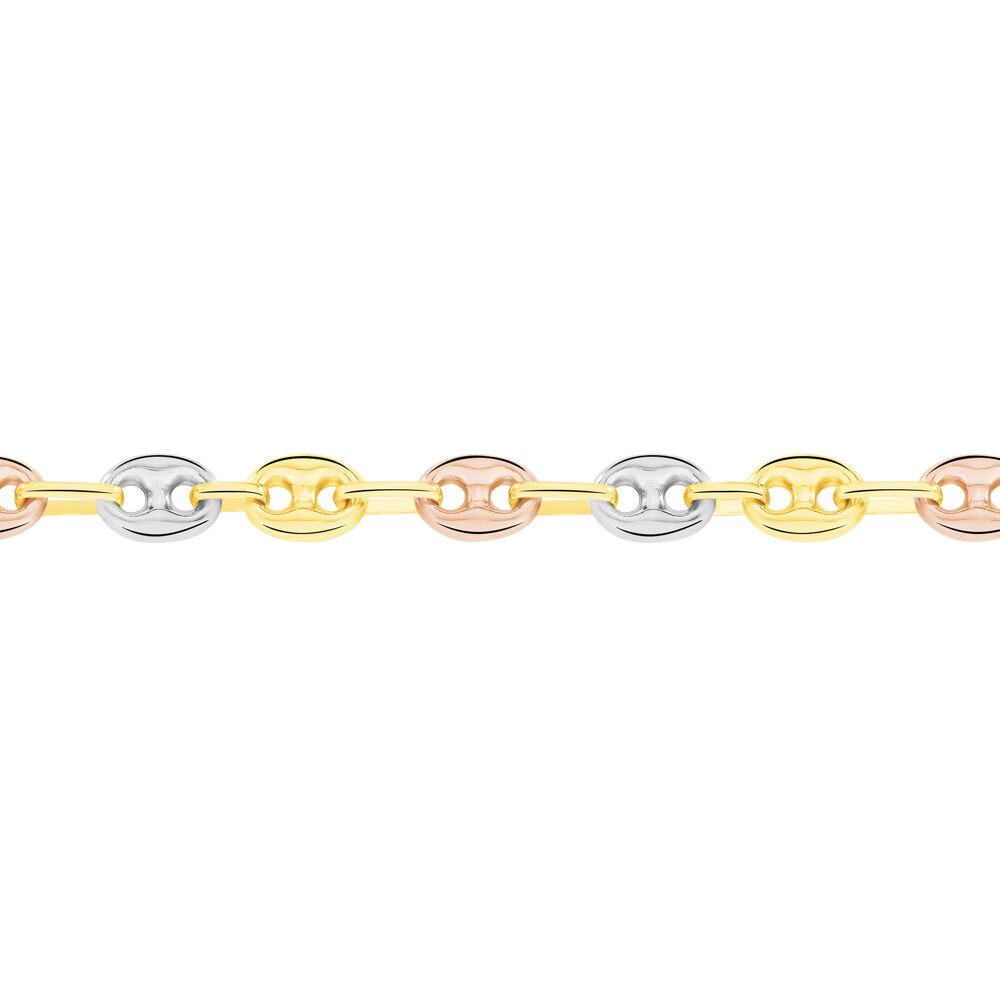Collier Dami Maille Grain De Cafe Or Tricolore - Chaines Homme | Marc Orian
