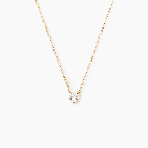 Collier Or Jaune Ava Oxyde De Zirconium - Colliers avec pierres Enfant | Marc Orian