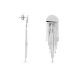Boucles D'oreilles Pendantes Macie Argent Blanc - Pendantes Femme | Marc Orian