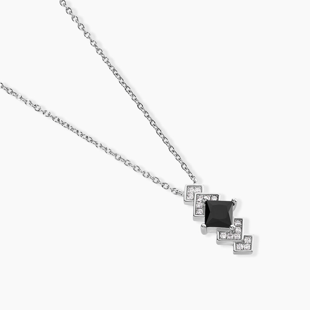 Collier Maymana Argent Blanc Oxyde De Zirconium - Colliers avec pierres Femme | Marc Orian