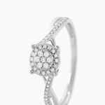 Bague Sigolania Or Blanc Diamant - Parures de mariage Femme | Marc Orian