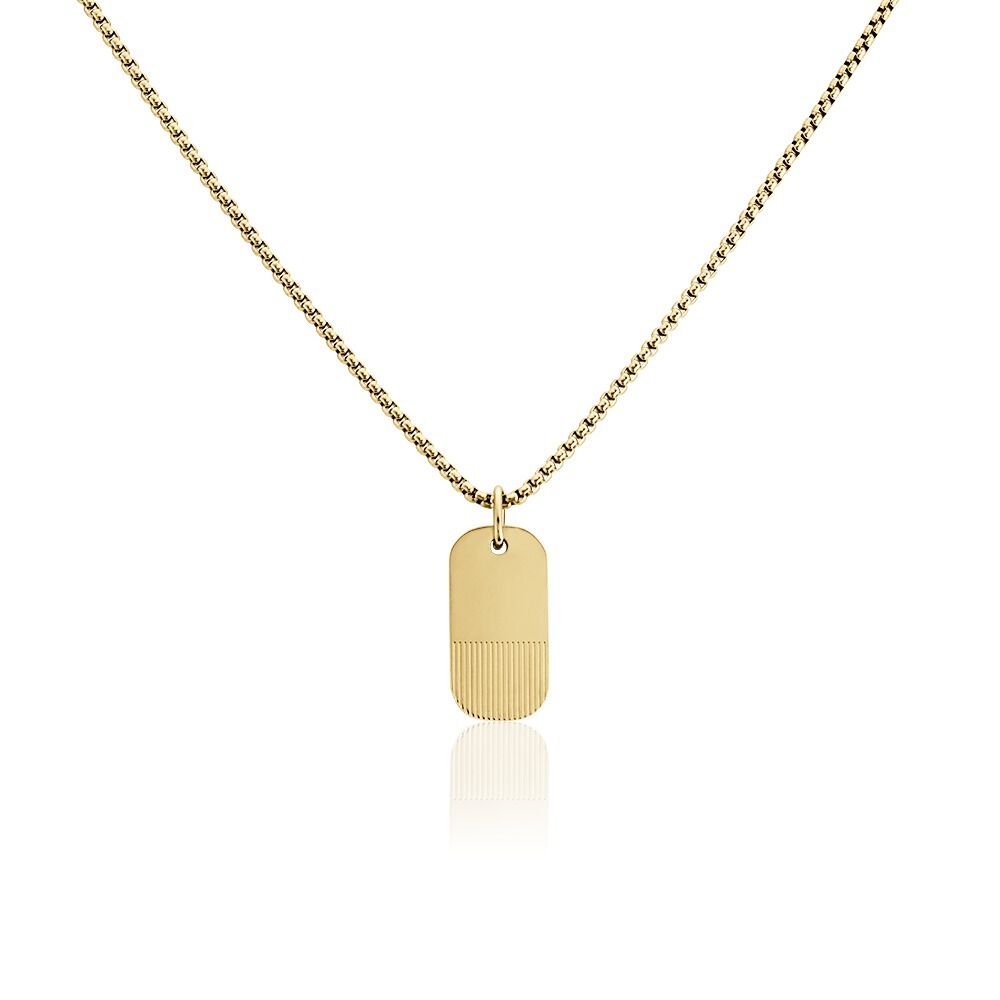 Colliers Phebus Him Acier Jaune - Colliers fantaisie Homme | Marc Orian