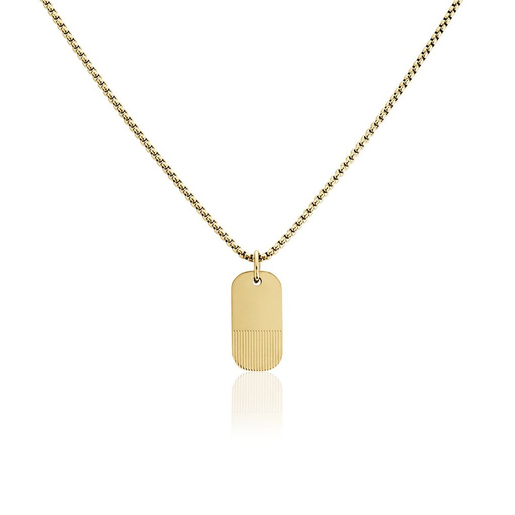 Colliers Phebus Him Acier Jaune - Colliers fantaisie Homme | Marc Orian