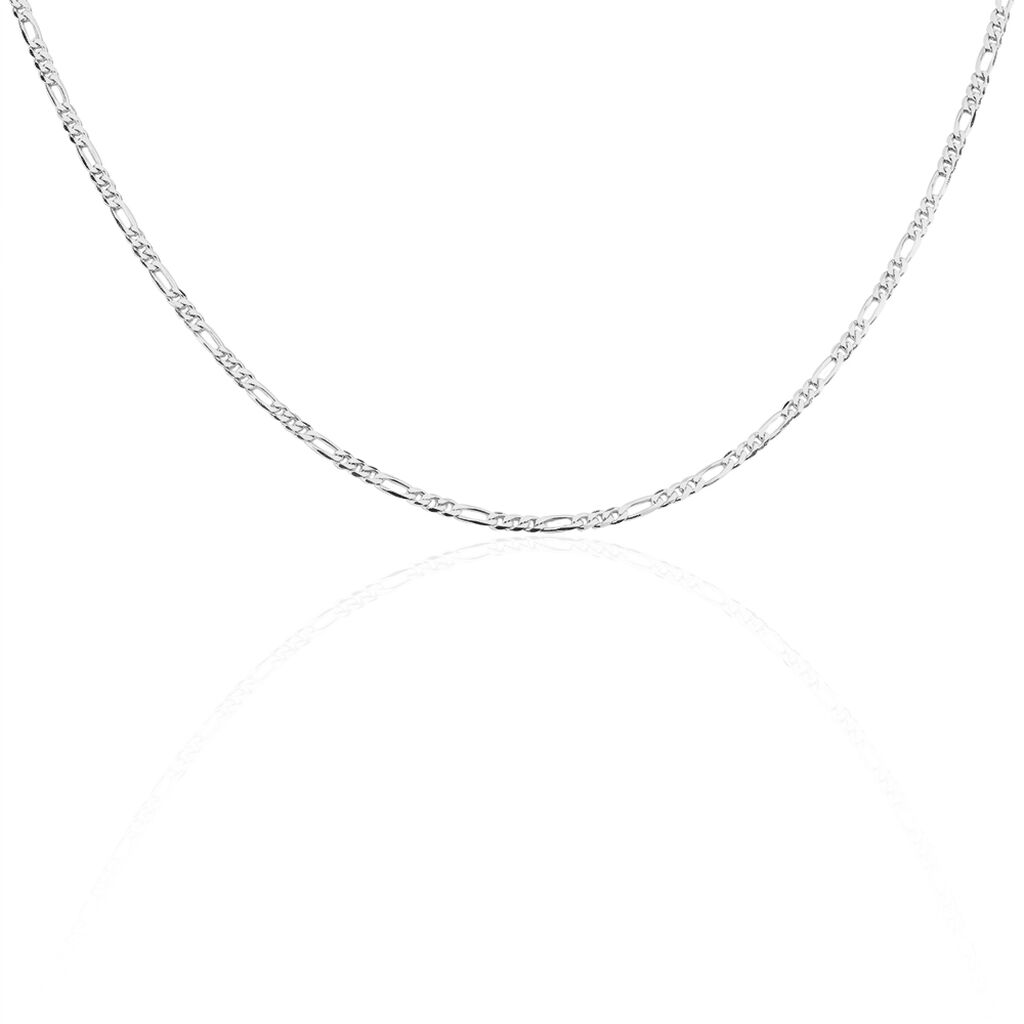 Collier Maille Alternee 1 3 Argent Rhodie Fachbw0358j Marc Orian Bijouterie En Ligne