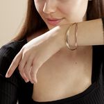 Bracelet Jonc Annie-france Plaqu&eacute; Or Tricolore - Bracelets joncs Femme | Marc Orian