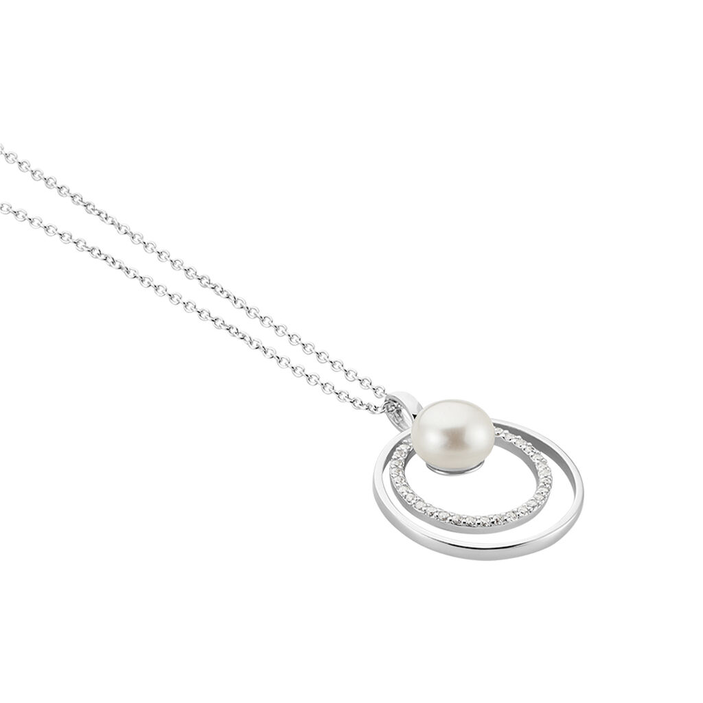 Collier Oksana Argent Blanc Perle De Culture - Colliers Femme | Marc Orian