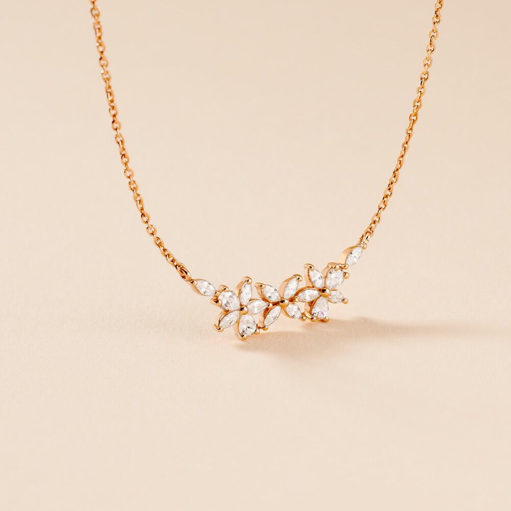 Collier Oralie Argent Rose Oxyde De Zirconium - Colliers avec pierres Femme | Marc Orian