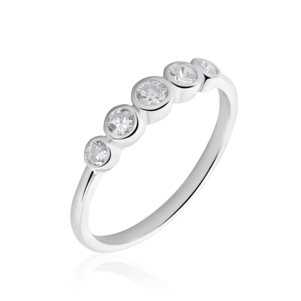 Bague Kumar Argent Oxyde De Zirconium - Bagues avec pierre Femme | Marc Orian
