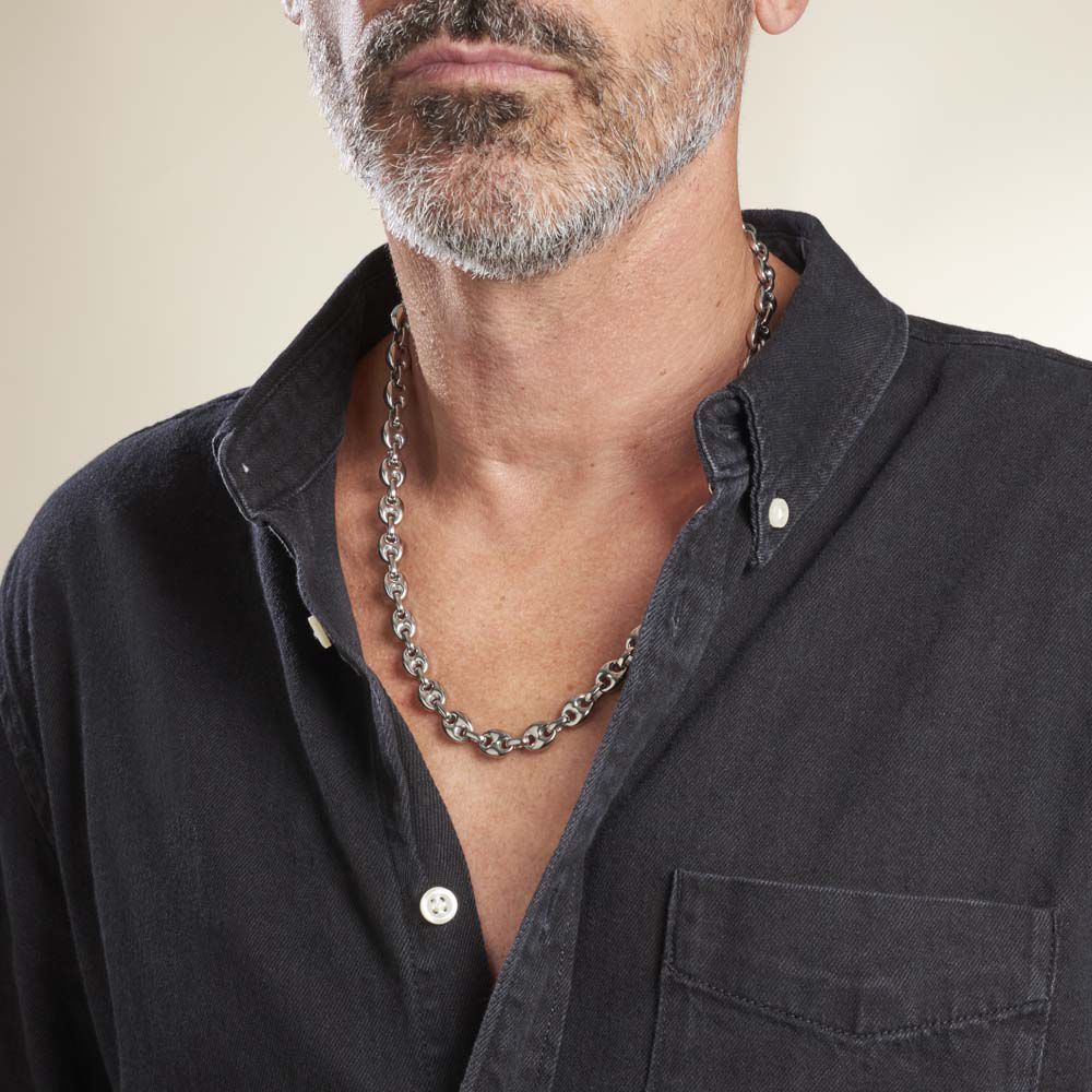 Collier Phebus Him Chabane Acier Blanc - Colliers Homme | Marc Orian