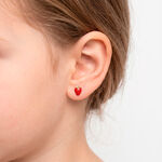 Boucles D'oreilles Puces Fraise Or Jaune - Puces Enfant | Marc Orian