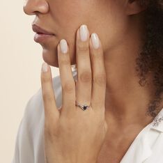 Bague Anja Or Blanc Saphir Et Diamant - Bagues Solitaire Femme | Marc Orian