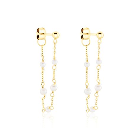 Bijoux D'oreilles Philippina Or Jaune Perle De Culture - Piercings d'oreilles Femme | Marc Orian