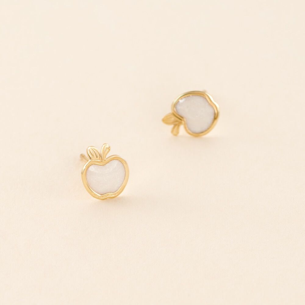 Boucles D'oreilles Puces Pompeo Or Jaune - Puces Enfant | Marc Orian