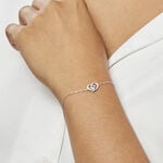 Bracelet Eliana Or Blanc Topaze Et Oxyde De Zirconium - Bracelets cha&icirc;nes Femme | Marc Orian