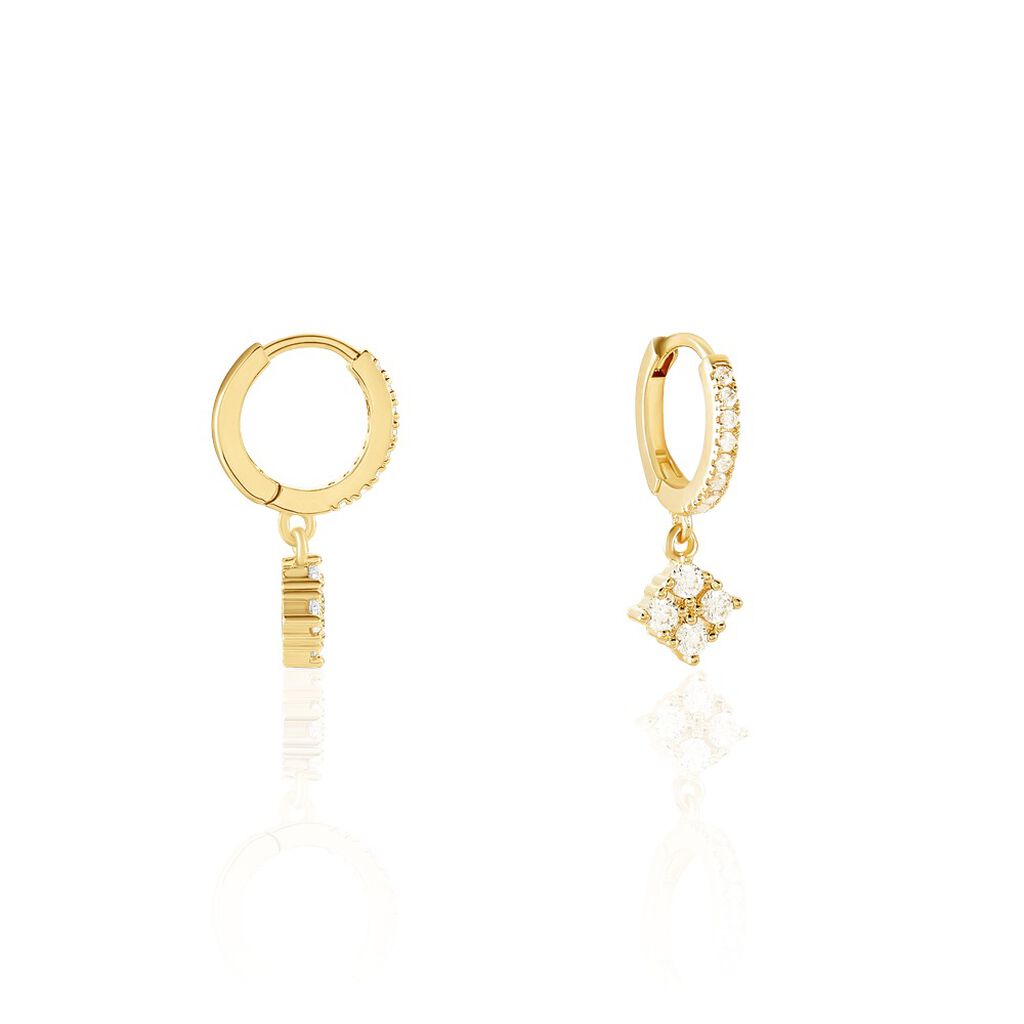 Créoles éclat Perlé Plaqué Or Oxyde De Zirconium - Créoles Femme | Marc Orian