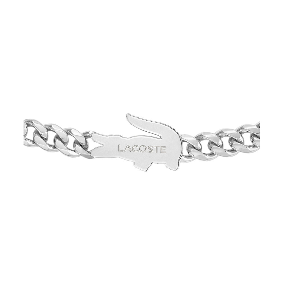 Bracelet Lacoste Arthor Acier Blanc - Bracelets cha&icirc;nes Homme | Marc Orian