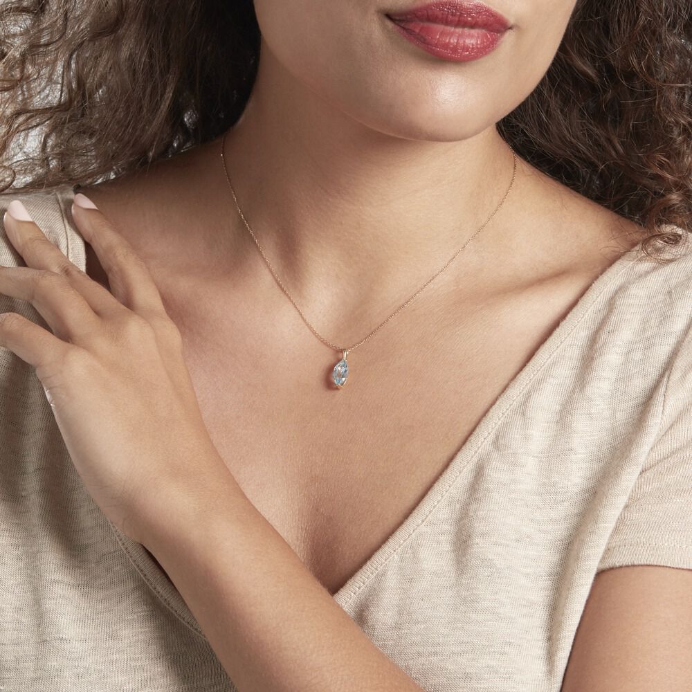 Collier Or Jaune Raquel Topaze - Colliers avec pierres Femme | Marc Orian