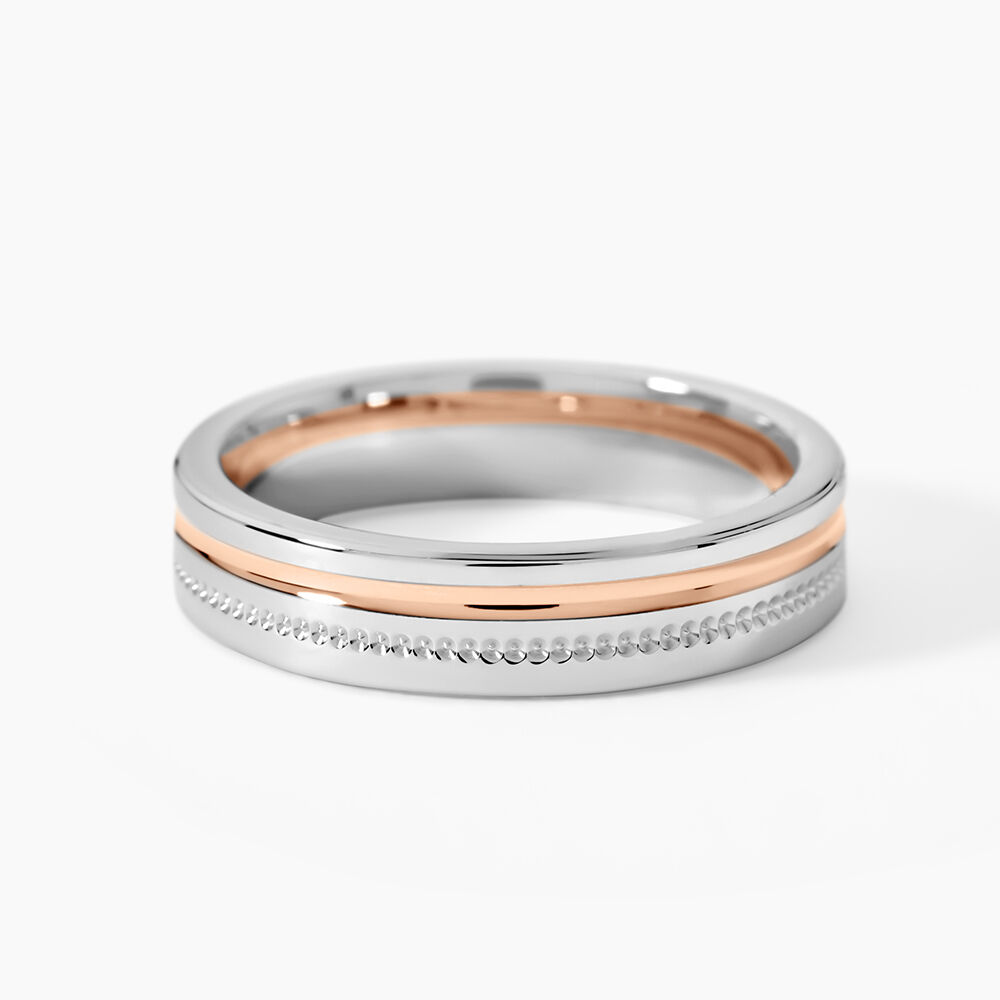 Alliance Viktorina Ruban Plat Or Bicolore - Alliances duo Unisex | Marc Orian