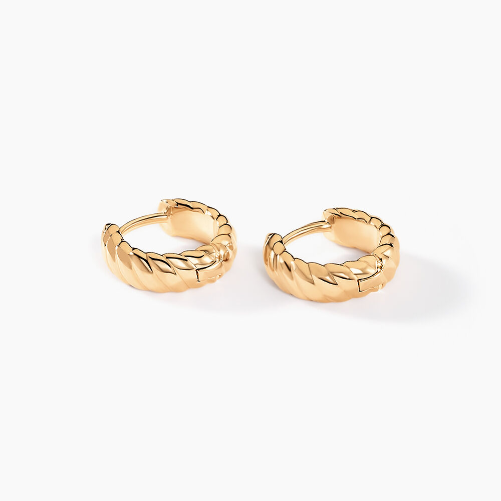 Créoles Thia Plaqué Or Doré - Créoles Femme | Marc Orian