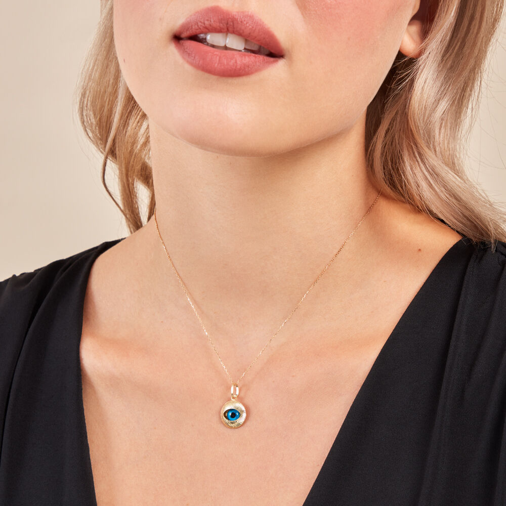 Pendentif Invannie Or Jaune Pierre Synthétique - Pendentifs Famille | Marc Orian