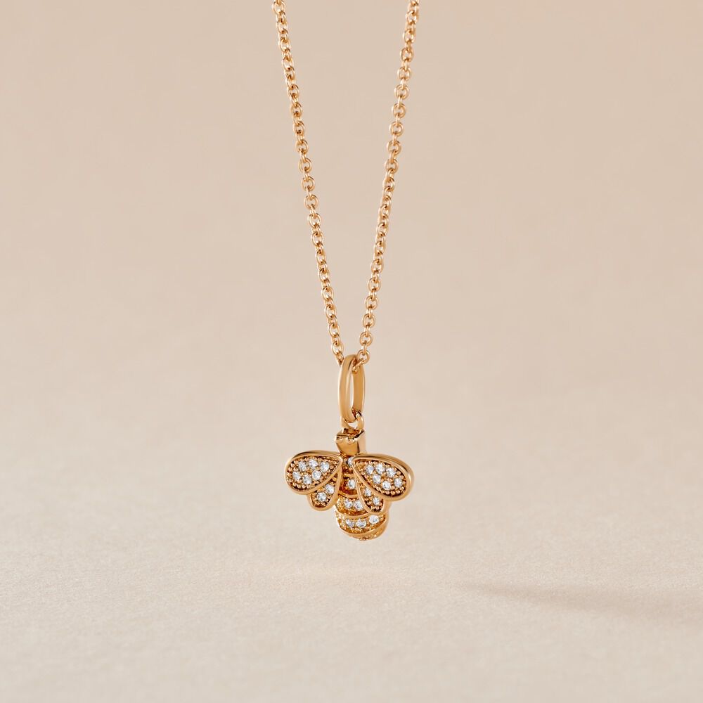 Collier Abelha Plaqué Or Jaune Oxyde De Zirconium - Colliers avec pierres Femme | Marc Orian