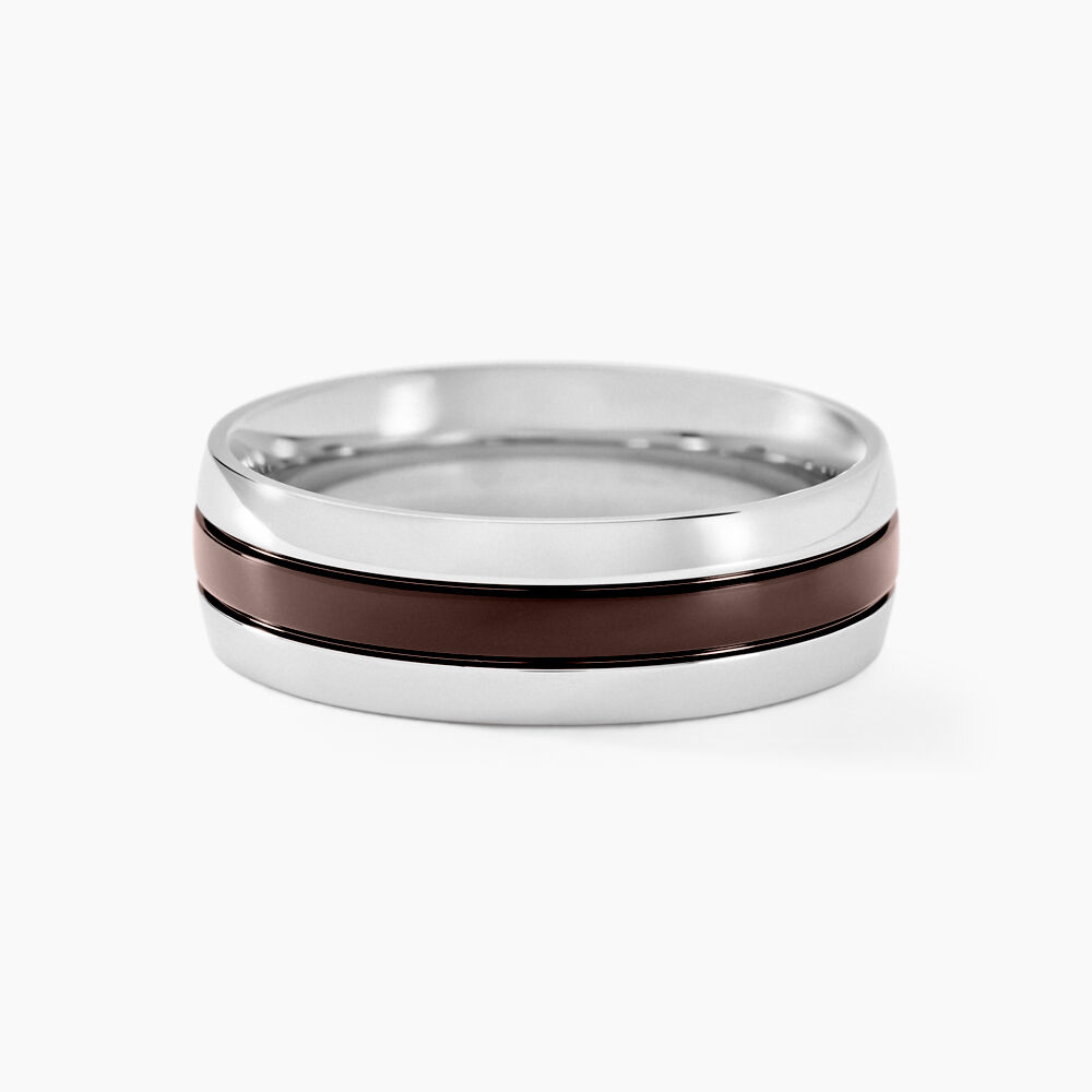 Bague John Acier Bicolore - Bijoux fantaisie Homme | Marc Orian