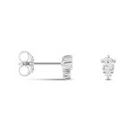Boucles D'oreilles Puces Almira Argent Blanc Oxyde De Zirconium - Puces Femme | Marc Orian