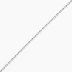 Cha&icirc;ne Igoa Maille For&ccedil;at Diamantee Or Blanc - Chaines Famille | Marc Orian