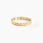 Alliance Fleur Diamantee Ruban Plat Or Jaune - Alliances duo Unisex | Marc Orian