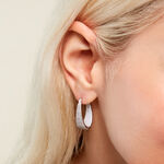 Cr&eacute;oles Soazig Argent Blanc Oxyde De Zirconium - Cr&eacute;oles Femme | Marc Orian