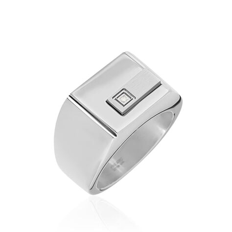 Chevali&egrave;re Phebus Him Classique Acier Blanc Diamant - Bijoux fantaisie Homme | Marc Orian