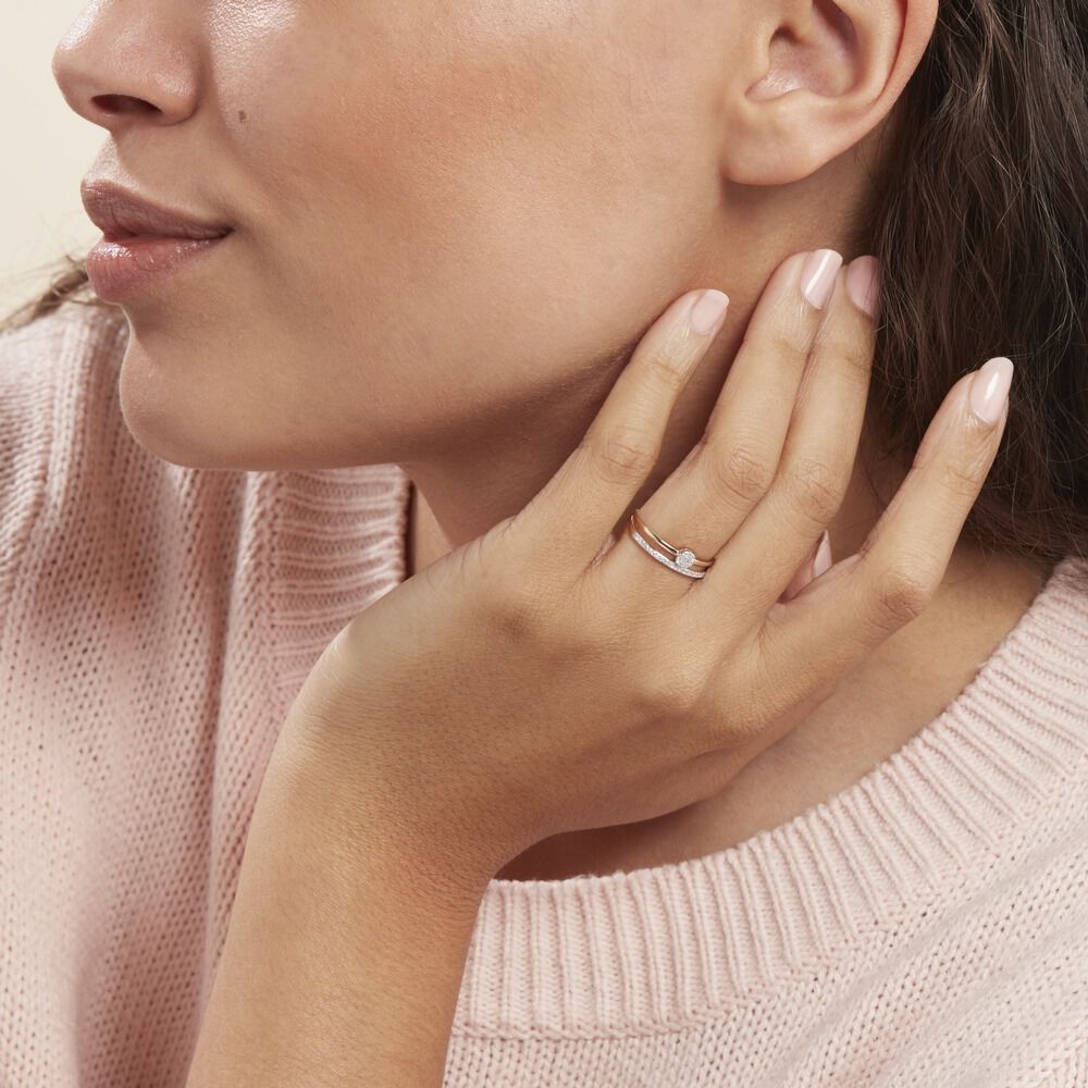 Bague Maellys Or Jaune Diamant - Solitaires Femme | Marc Orian