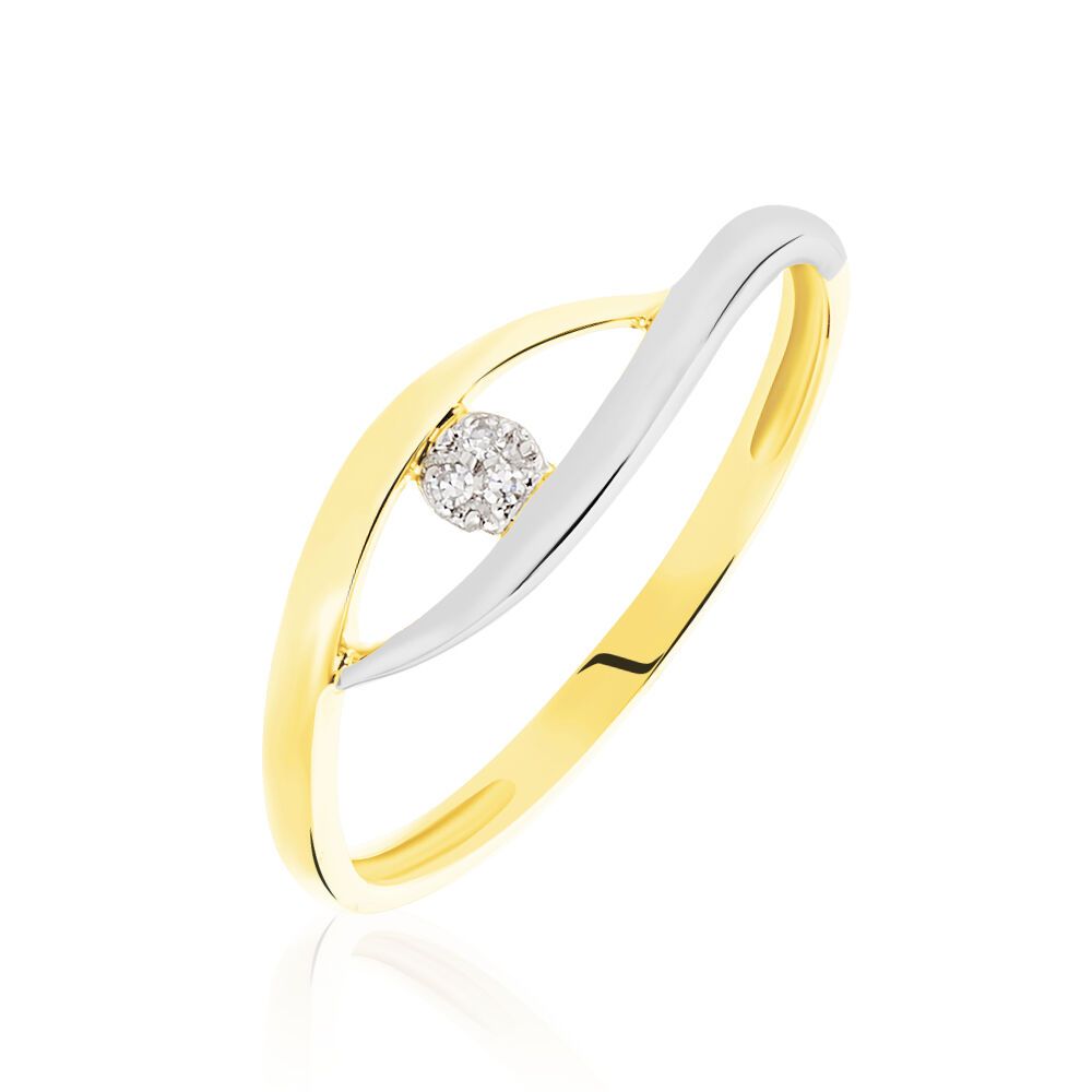 Bague Nohane Or Bicolore Diamant - Solitaires Femme | Marc Orian
