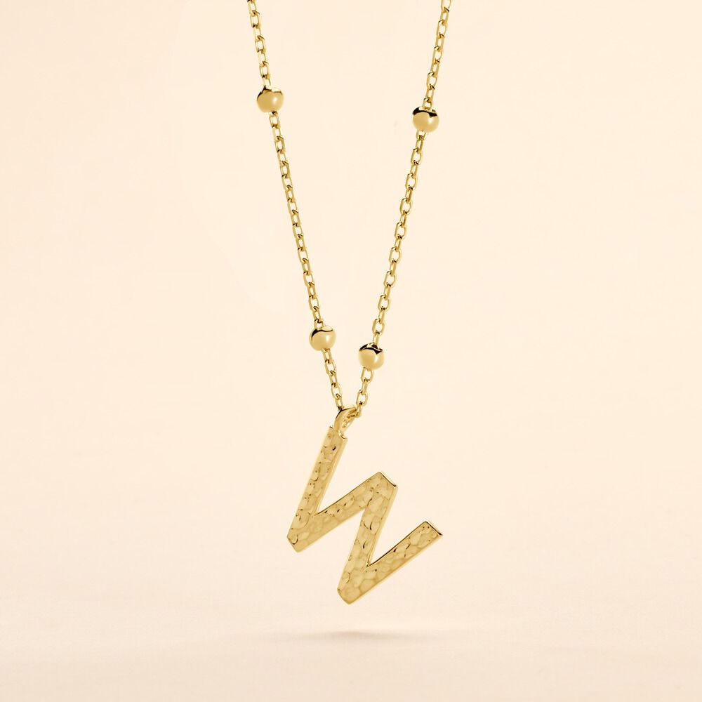 Collier Plaqu&eacute; Or Jaune Lettra - Colliers fantaisie Femme | Marc Orian