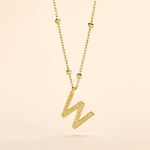 Collier Plaqu&eacute; Or Jaune Lettra - Colliers fantaisie Femme | Marc Orian