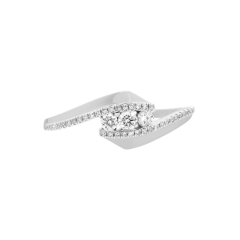 Bague Barbara Or Blanc Diamant - Bagues fiançailles Femme | Marc Orian