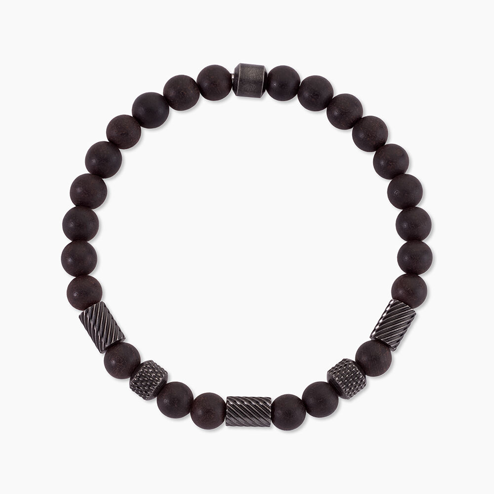 Bracelet Naturel Acier Noir - Bracelets cha&icirc;nes Homme | Marc Orian