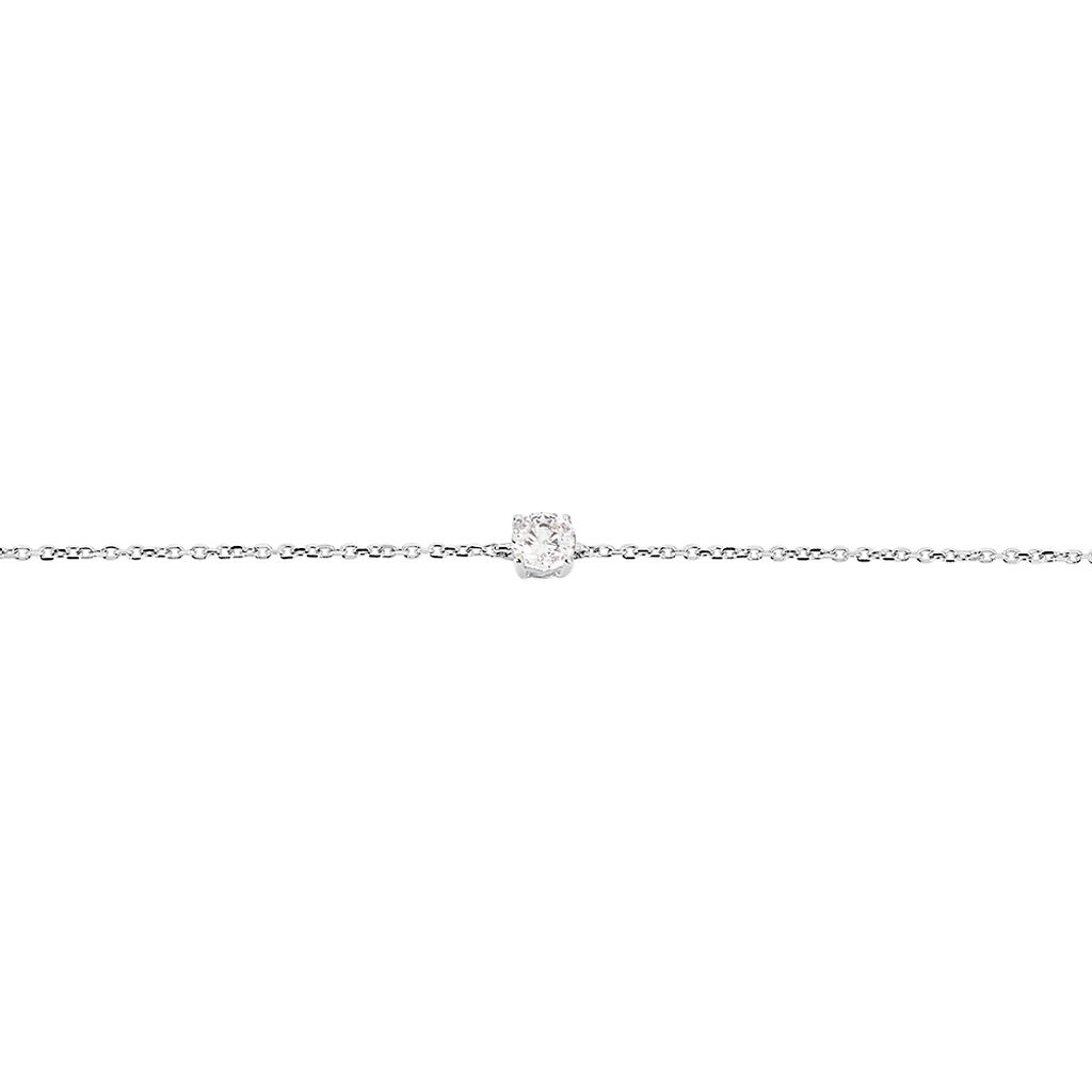 Bracelet Adula Or Blanc Oxyde De Zirconium - Bracelets chaînes Femme | Marc Orian