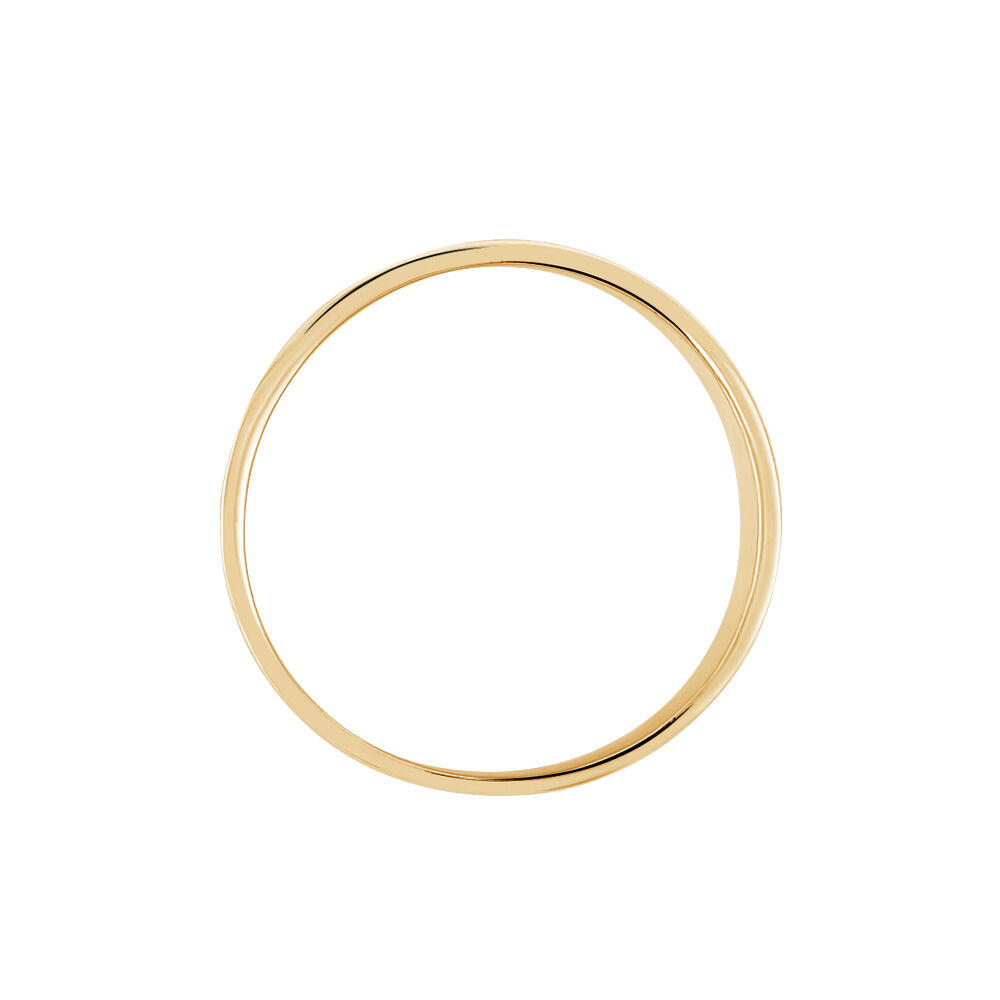 Bague anneau or jaune Clearance