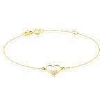 Bracelet Or Jaune Saponaire Oxydes De Zirconium - Bracelets cha&icirc;nes Enfant | Marc Orian