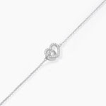 Bracelet Donatiane Argent Blanc Oxyde De Zirconium - Bracelets fantaisie Femme | Marc Orian