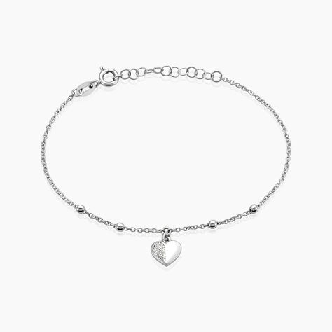 Bracelet Ishane Argent Blanc Oxyde De Zirconium - Bracelets fantaisie Femme | Marc Orian