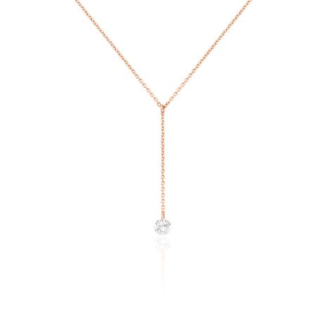 Collier Constantin Argent Rose Oxyde De Zirconium - Colliers avec pierres Femme | Marc Orian