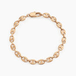 Bracelet William Plaqu&eacute; Or Jaune - Bracelets mailles Femme | Marc Orian