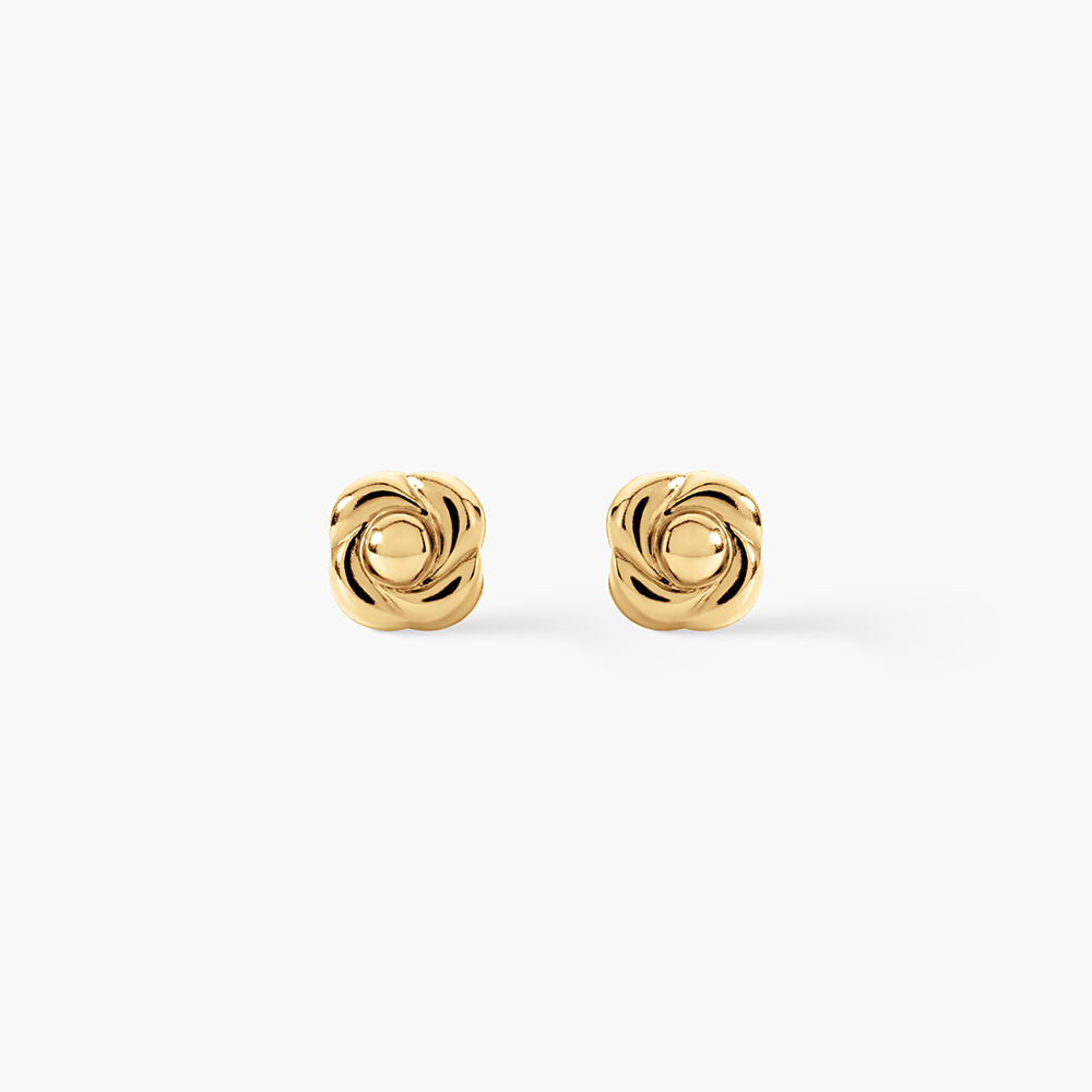 Boucles D'Oreilles Puces Gennaro Argent Dor&eacute; A L'Or 750/1000 - Puces Femme | Marc Orian