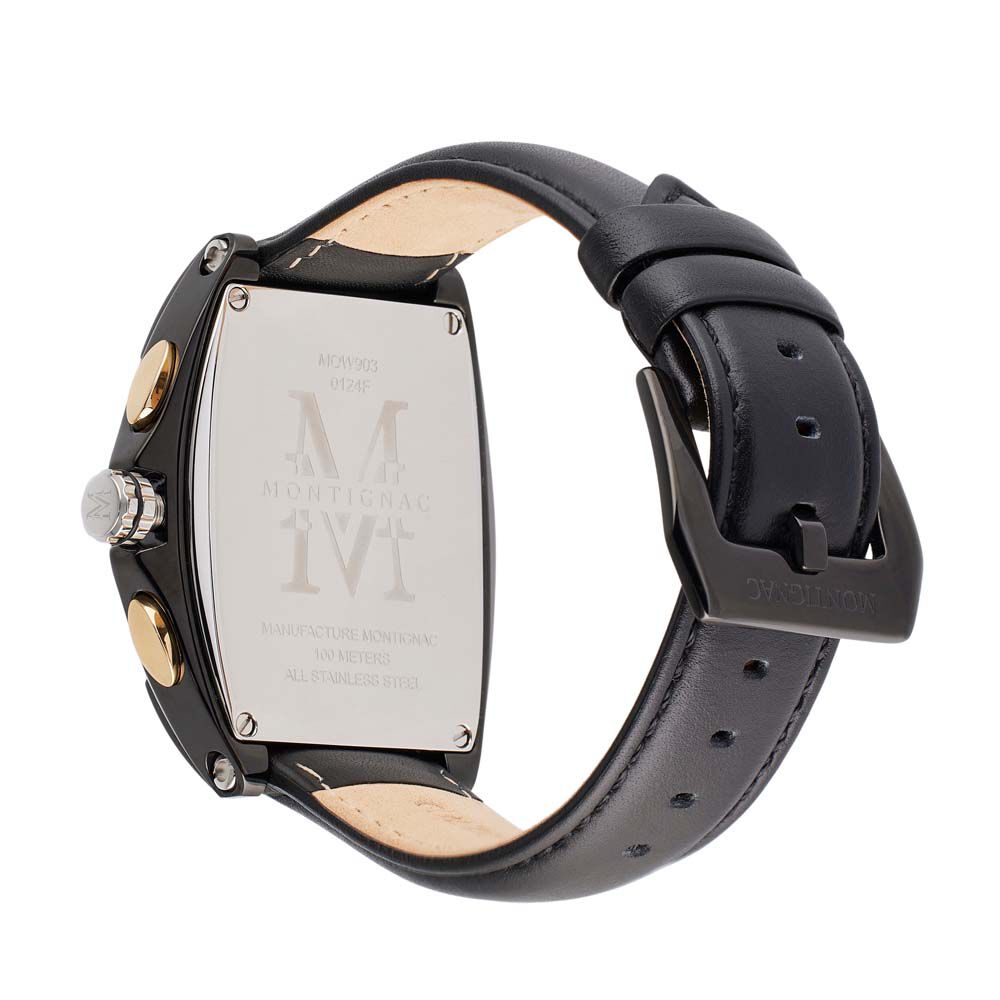 Montre Montignac Tonneau Doré - Montres étanches Homme | Marc Orian