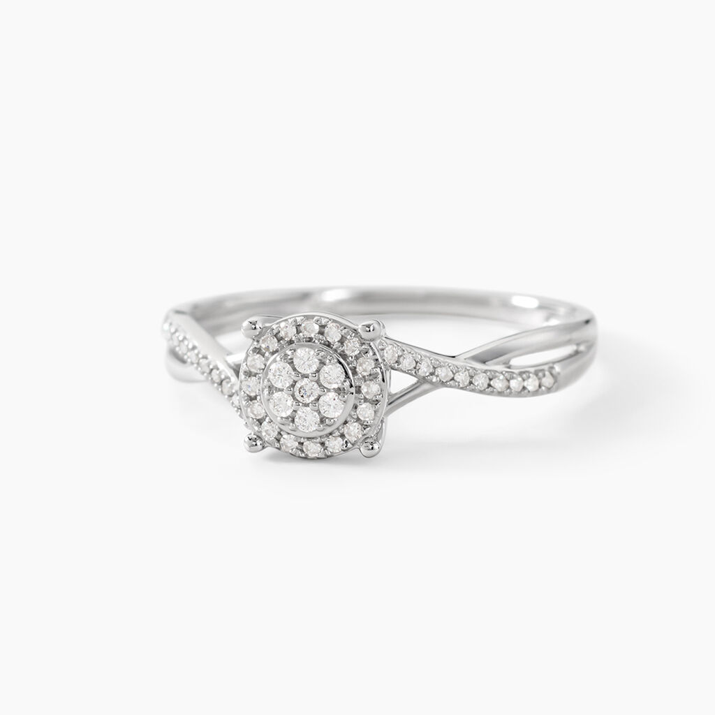 Bague Sigolania Or Blanc Diamant - Parures de mariage Femme | Marc Orian