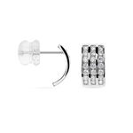 Demi Cr&eacute;oles Or Blanc Jacobea Oxyde De Zirconium - Cr&eacute;oles Femme | Marc Orian