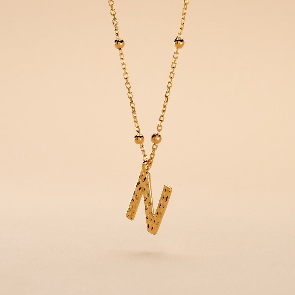Collier Plaqu&eacute; Or Jaune Lettra - Colliers ete Femme | Marc Orian