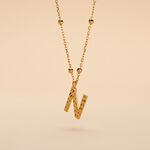 Collier Plaqu&eacute; Or Jaune Lettra - Colliers ete Femme | Marc Orian